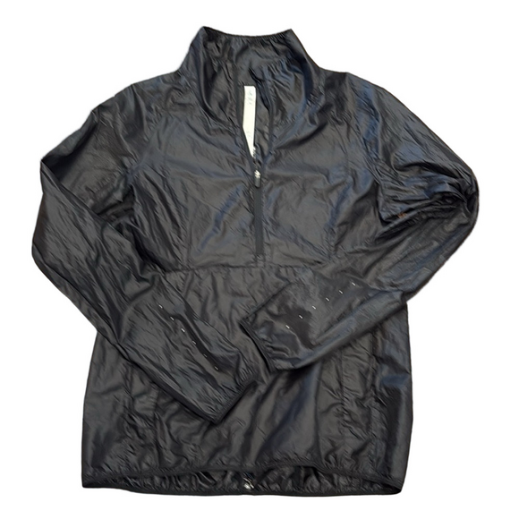 Lululemon Women's Run With It Jacket Black Windbreaker Water Resistant | Size 8 - Picture 4 of 6